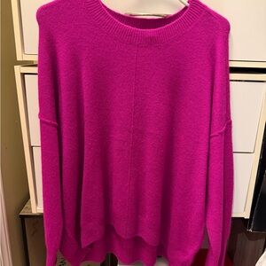 Vince Camuto Fuchsia Crew Neck Sweater